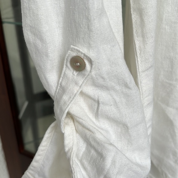 Women's Orvis Line Blend Button Down Shirt in EUC - Picture 4 of 9